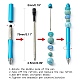 Plastic Beadable Pens US-AJEW-L082-B10-2