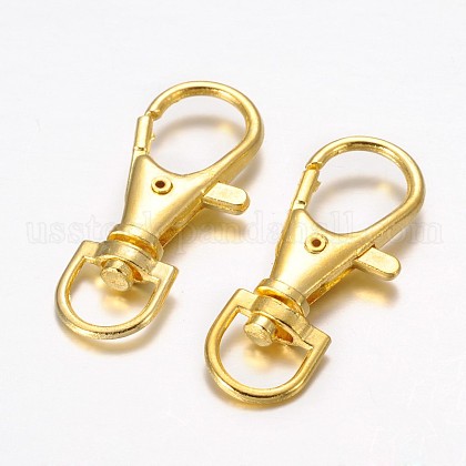 Alloy Swivel Lobster Claw Clasps US-X-E168-G-1