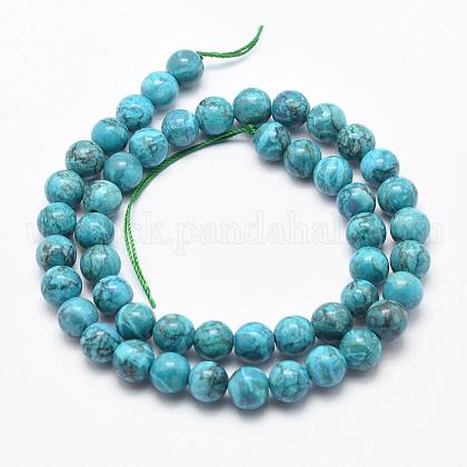 Natural Marble Beads Strands&nbsp;US-G-K211-8mm-E-2