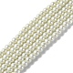 Eco-Friendly Dyed Glass Pearl Round Beads Strands US-HY-A002-4mm-RB001-1