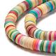Handmade Polymer Clay Beads Strands US-CLAY-R089-6mm-103-3