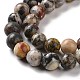Natural Map Stone/Picasso Stone/Picasso Jasper Beads Strands US-G-D481-09-4