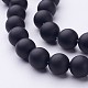 Natural Black Agate Beads Strands US-G-D543-12mm-2