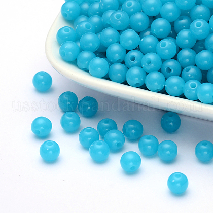Fluorescent Acrylic Beads US-MACR-R517-6mm-10-1