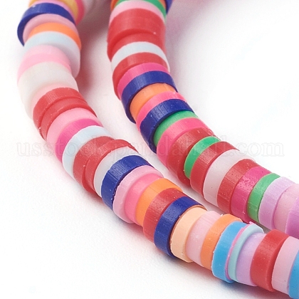 Handmade Polymer Clay Beads&nbsp;US-CLAY-R067-4.0mm-M1-2