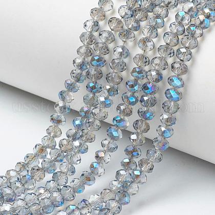 Electroplate Glass Beads Strands US-EGLA-A034-T10mm-I18-1
