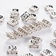 Brass Rhinestone Spacer Beads US-RSB074NF-01S-1