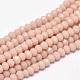 Faceted Rondelle Glass Beads Strands US-GLAA-I033-4mm-23-1