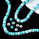 Handmade Polymer Clay Beads Strands US-CLAY-R089-6mm-085-6