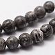 Natural Map Stone/Picasso Stone/Picasso Jasper Bead Strands US-G-D840-60-8mm-5
