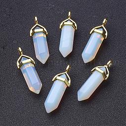 Opalite Double Terminated Pointed Pendants US-G-G902-C02