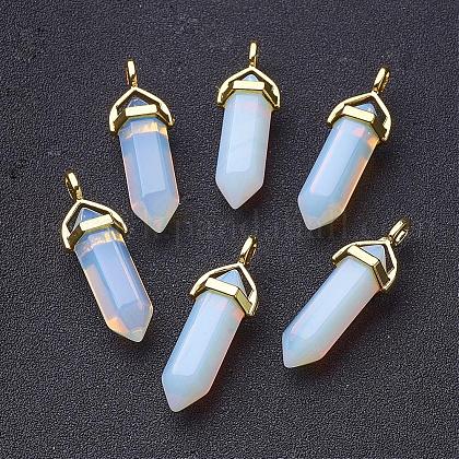 Opalite Double Terminated Pointed Pendants US-G-G902-C02-1