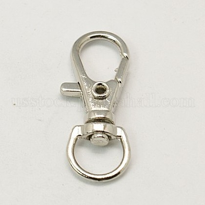 Alloy Swivel Lobster Claw Clasps US-IFIN-E548Y-1