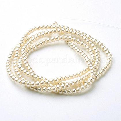 Glass Pearl Beads Strands US-HY-3D-B02-1