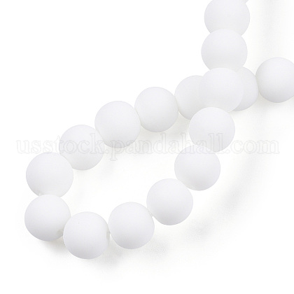 Opaque Glass Beads Strands&nbsp;US-GLAA-T032-P8mm-MD02-5