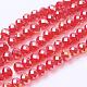 Electroplate Glass Beads Strands US-GR8MMY-47AB-2