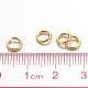 90pcs Golden Color Brass Jump Rings US-X-JRC6MM-G-3