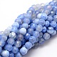 Faceted Natural Agate Round Beads Strands US-G-E319A-6mm-03-1