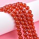 Natural Carnelian Beads Strands US-G-C076-6mm-2A-6
