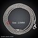 316L Stainless Steel Box Chain Necklaces for Men US-NJEW-BB08005-24-3