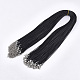 Waxed Cord Necklace Making with Iron Findings US-NJEW-R229-2.0mm-02-1
