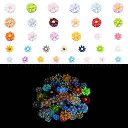 195Pcs 4 Styles Luminous Resin Decoden Cabochons US-RESI-CJ0004-07