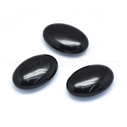 Natural Obsidian Massage Stone US-G-P415-60-1