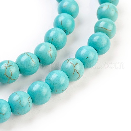 Synthetic Turquoise Beads Strands&nbsp;US-TURQ-G106-6mm-02D-3