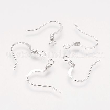 Brass French Earring Hooks US-KK-Q366-S-NF-1