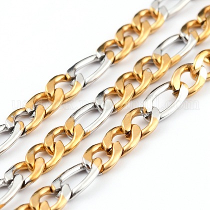 304 Stainless Steel Figaro Chains US-CHS-B001-27-1
