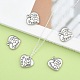Heart with Word Mama 316 Stainless Steel Pendants US-STAS-I061-153-5