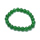 Natural Malaysia Jade Bead Stretch Bracelets US-BJEW-K212-A-013-2