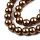 Baking Painted Pearlized Glass Pearl Round Bead Strands US-HY-Q003-4mm-30-2