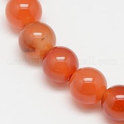 Natural Carnelian Beads Strands US-G-N0006-10mm-17