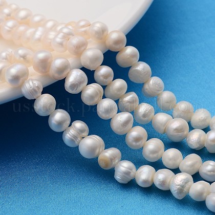 Natural Cultured Freshwater Pearl Beads US-PEAR-D038-1-1