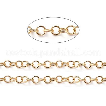 Soldered Brass Rolo Chains US-CHC-G005-07G-1