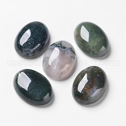 Natural Moss Agate Cabochons US-G-F296-09-18x25mm-1