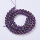 Natural Amethyst Round Beads Strands US-G-N0120-11A-6mm-4