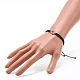Hamsa Hand /Hand of Miriam with Evil Eye Braided Bead Bracelet for Girl Women US-BJEW-JB06911-02-5