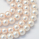 Baking Painted Pearlized Glass Pearl Round Bead Strands US-HY-Q003-4mm-41-1