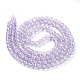 Spray Painted Crackle Glass Beads Strands US-CCG-Q002-6mm-02-2