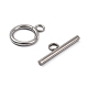 Stainless Steel Ring Toggle Clasps US-STAS-Q179-01-2