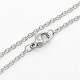 Unisex 304 Stainless Steel Cable Chain Necklaces US-STAS-O037-83P-02-1