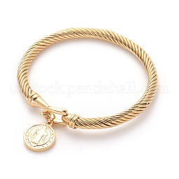 304 Stainless Steel Charm Bangles US-BJEW-L642-27G