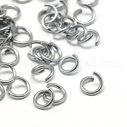 304 Stainless Steel Jump Rings US-X-STAS-E043-8x1mm-1