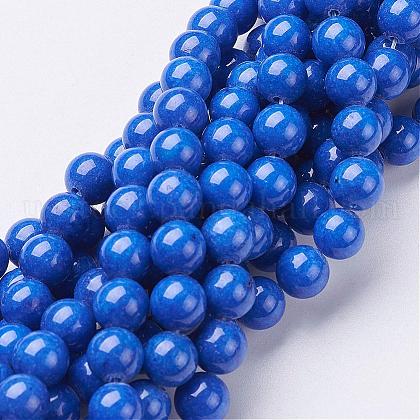 Natural Mashan Jade Round Beads Strands US-G-D263-8mm-XS08-1