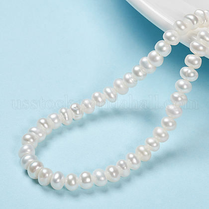 Natural Cultured Freshwater Pearl Beads Strands US-PEAR-G007-39-1