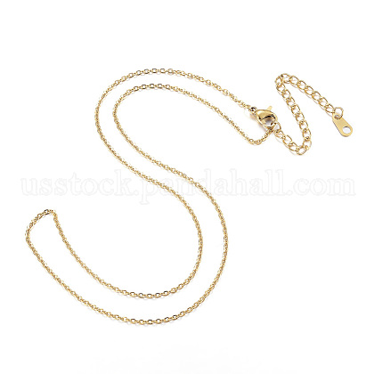 Vacuum Plating 304 Stainless Steel Necklaces US-NJEW-E080-13G-1