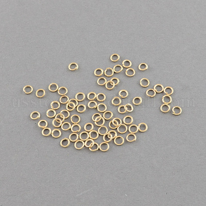 Open Jump Rings Iron Jump Rings US-IFIN-R189-4x0.7mm-G-1