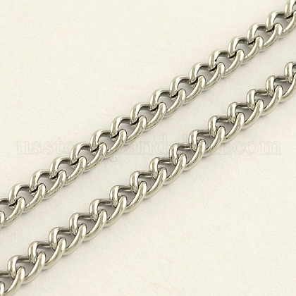 304 Stainless Steel Curb Chains US-CHS-R008-05-1